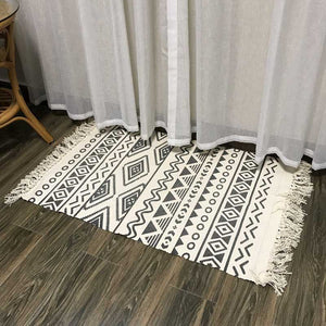 Soft Tassel Cotton Area Rug