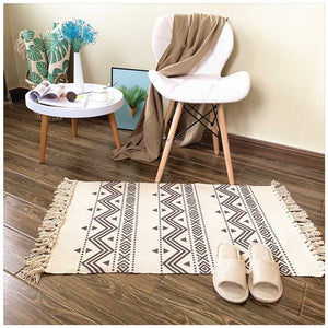 Soft Tassel Cotton Area Rug