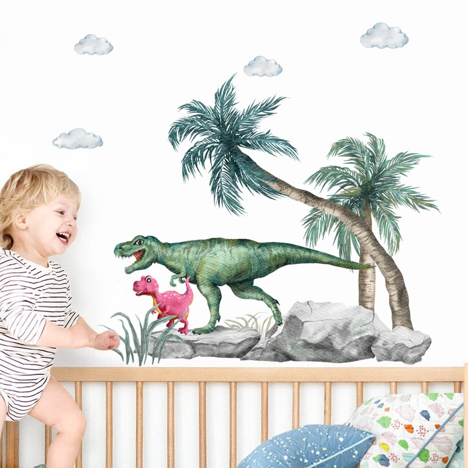 Cartoon Wall Decals Nice Dinosaurs