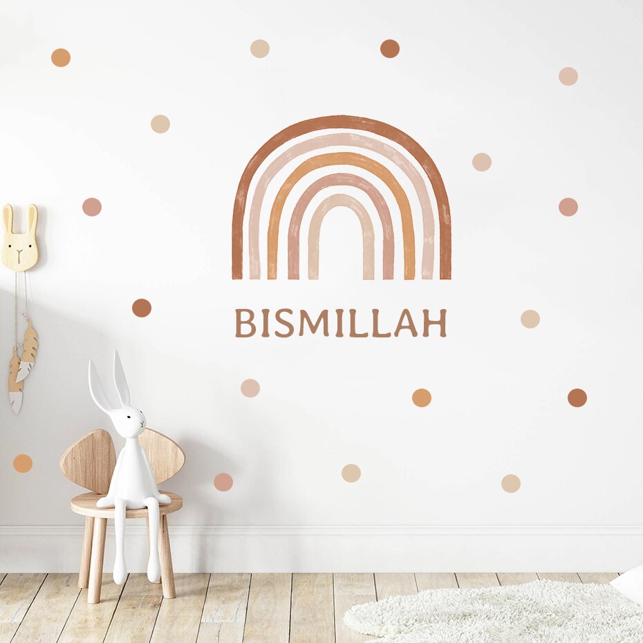 Boho Wall Decals Rainbows