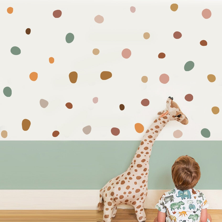 Nursery Wall Decals Irregular Polka Dot