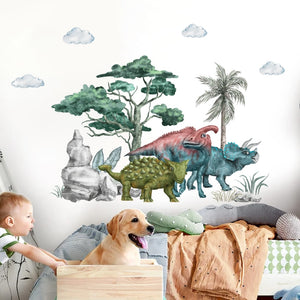 Cartoon Wall Decals Nice Dinosaurs