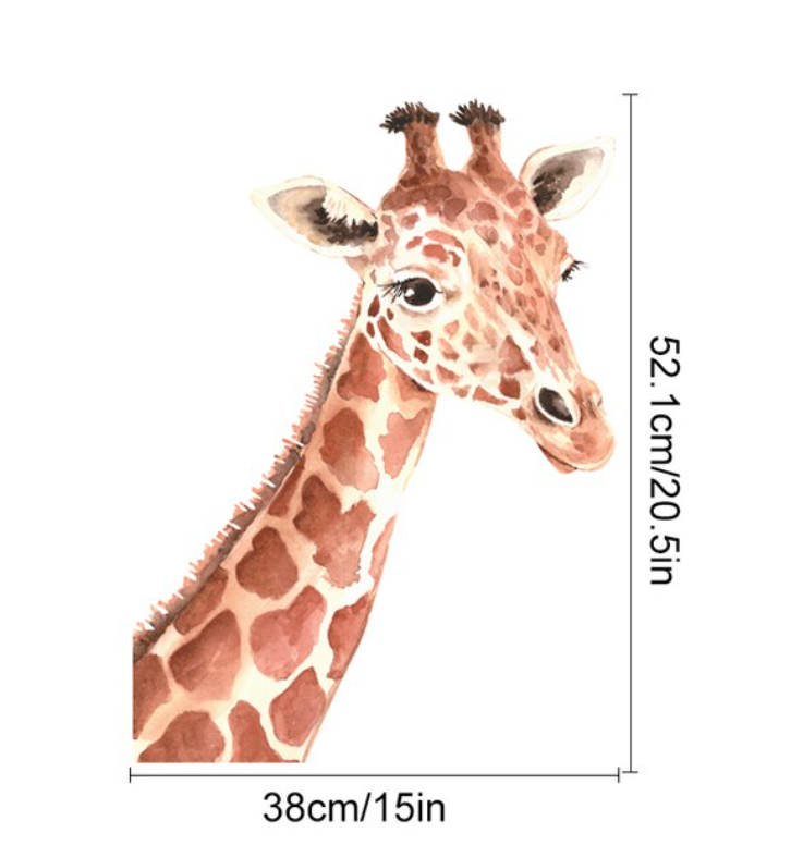 Nursery Wall Decal Cute Giraffe Polka Dots