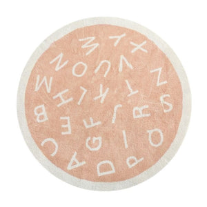 Round Nursery Rug ABC Alphabet
