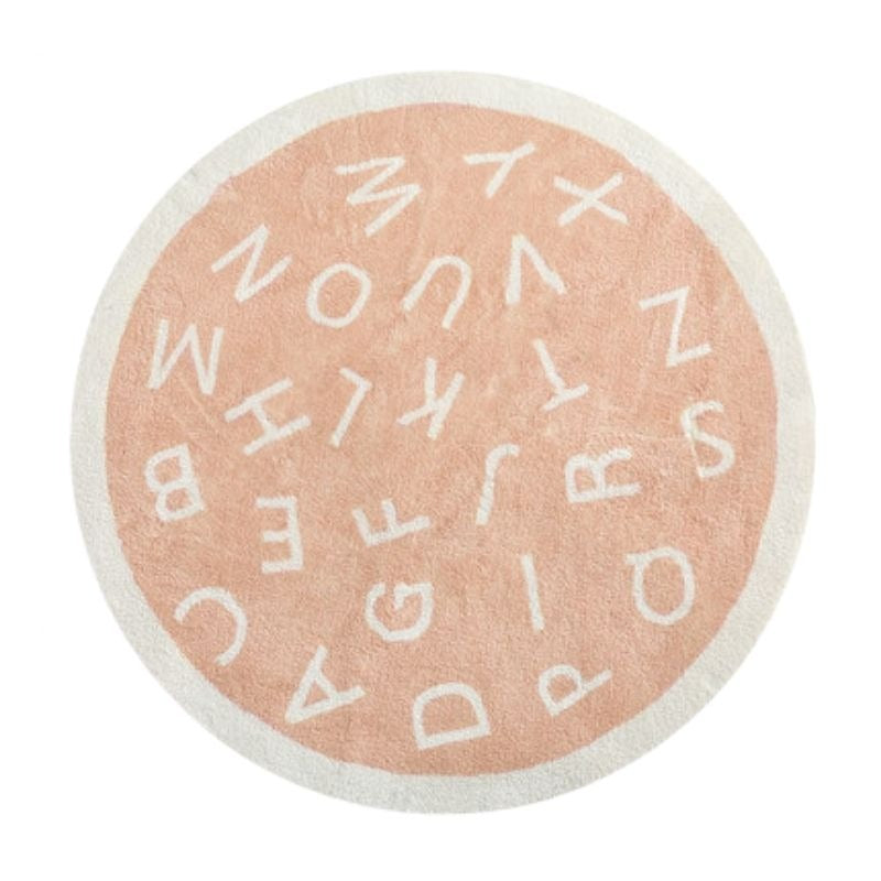 Round Nursery Rug ABC Alphabet