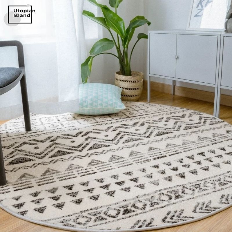 Moroccan Style Round Area Rug