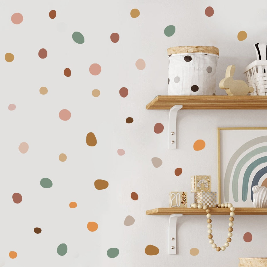 Nursery Wall Decals Irregular Polka Dot