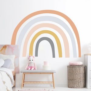 Boho Large Rainbow Colorful Wall Decal