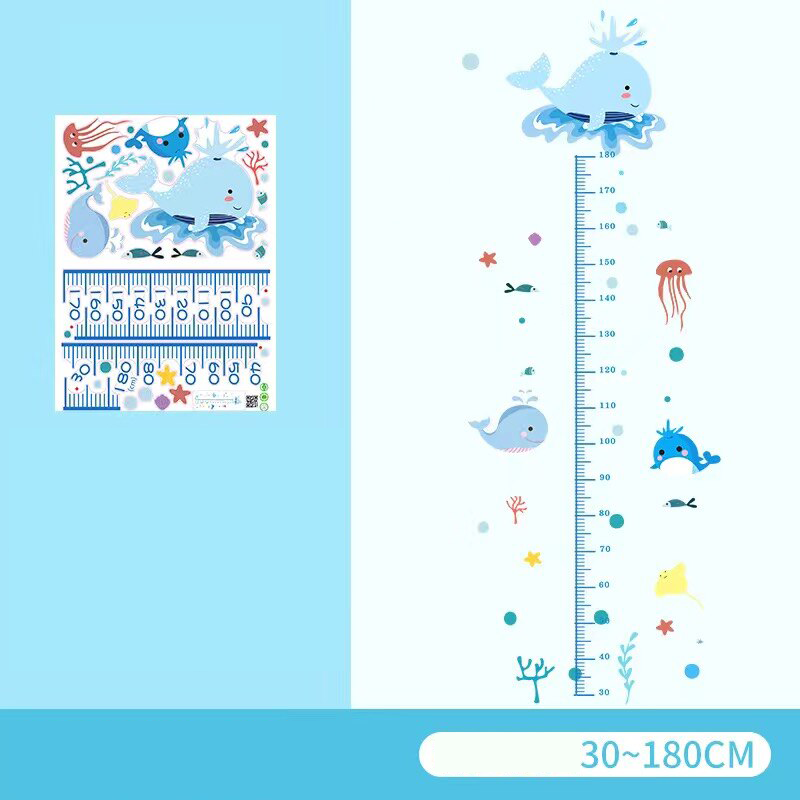 Height Chart Wall Decal Cartoon Style