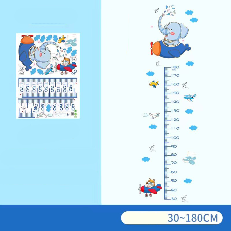 Height Chart Wall Decal Cartoon Style