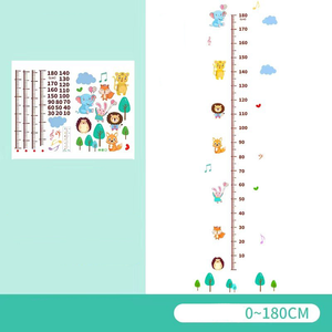 Height Chart Wall Decal Cartoon Style