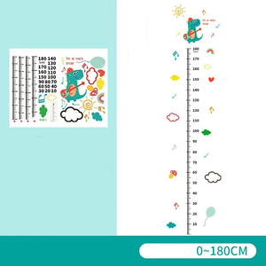 Height Chart Wall Decal Cartoon Style