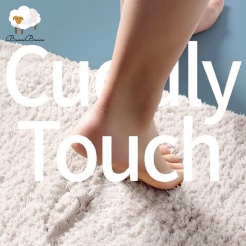 Soft Area Rug Wavy Stripes