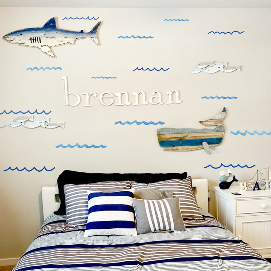 Nursery Wall Decals Ocean Waves