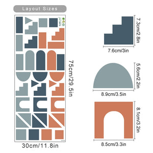 Boho Wall Decals Geometric Abstract