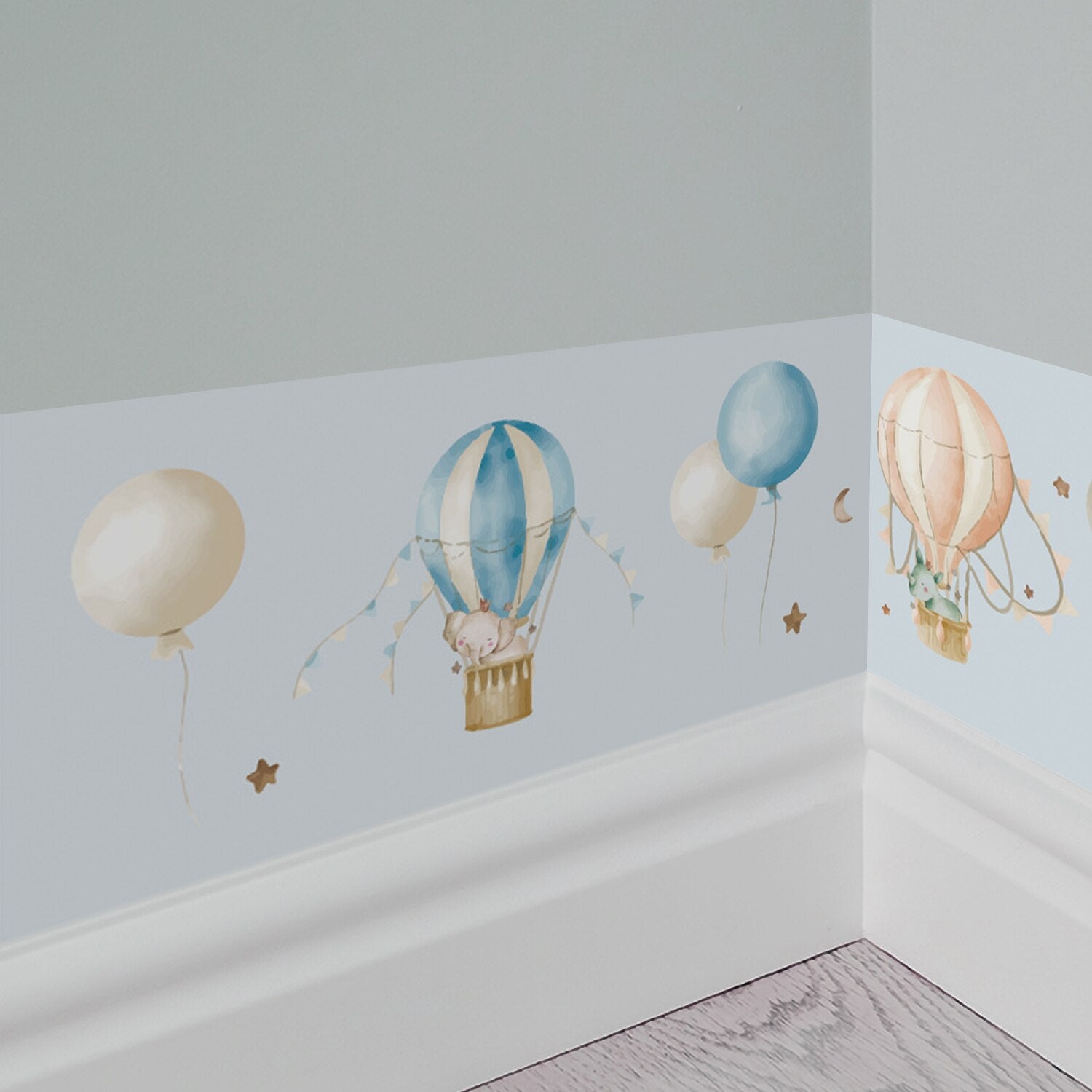 Border Cartoon Style Wall Decals