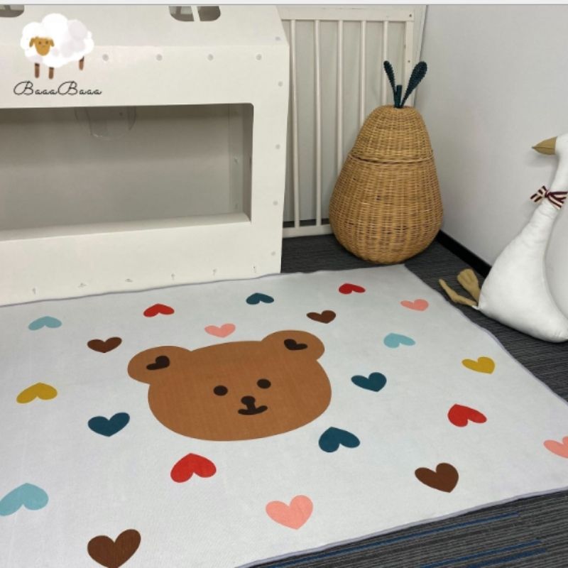 Nursery Area Rug Lovely Bear