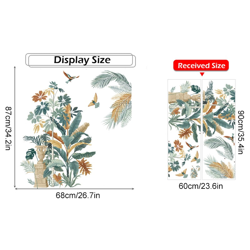 Nursery Wall Decals Green Plants