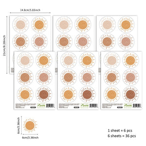 Cartoon Wall Decals Sun Designs