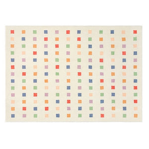 Area Rug Colorful Squared Pattern