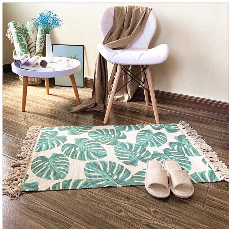 Soft Tassel Cotton Area Rug