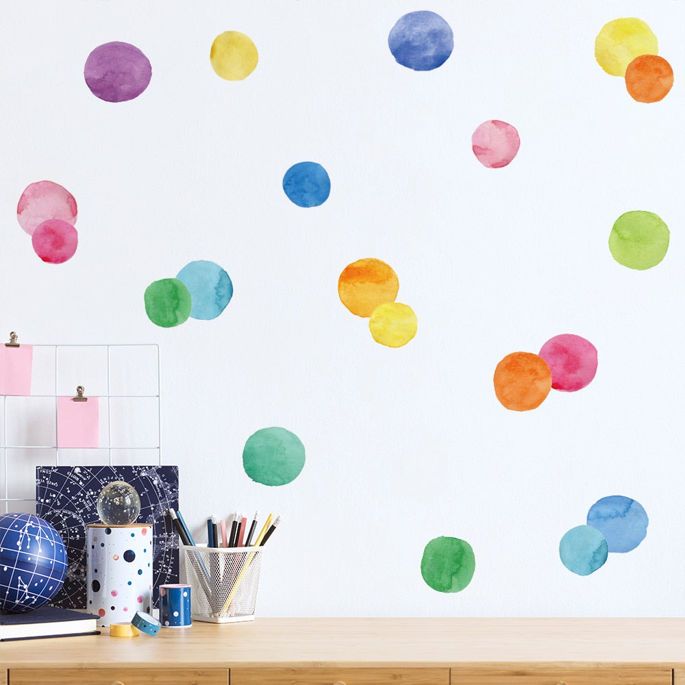 Colorful Pattern Wall Decal Shapes