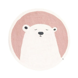 Nursery Round Area Rug Bears