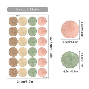 Nursery Polka Dots Colorful Wall Decals