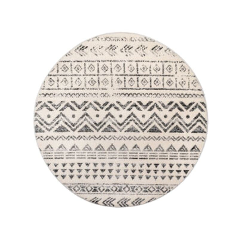 Moroccan Style Round Area Rug