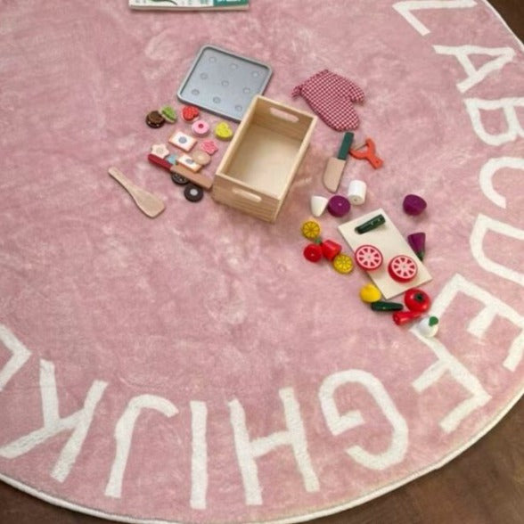 Round Rug Circle ABC Alphabet