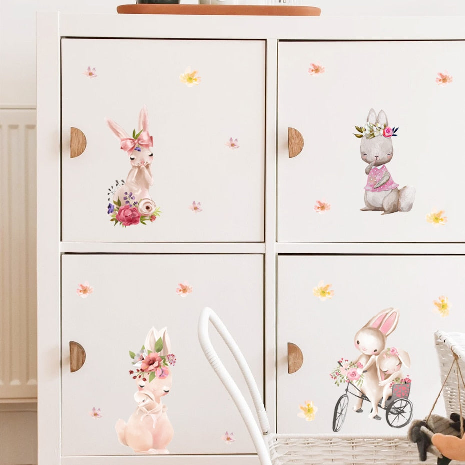 Nursery Wall Decals Cute Bunny