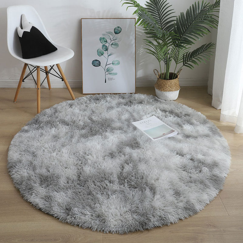 Fluffy Thick Area Round Rug
