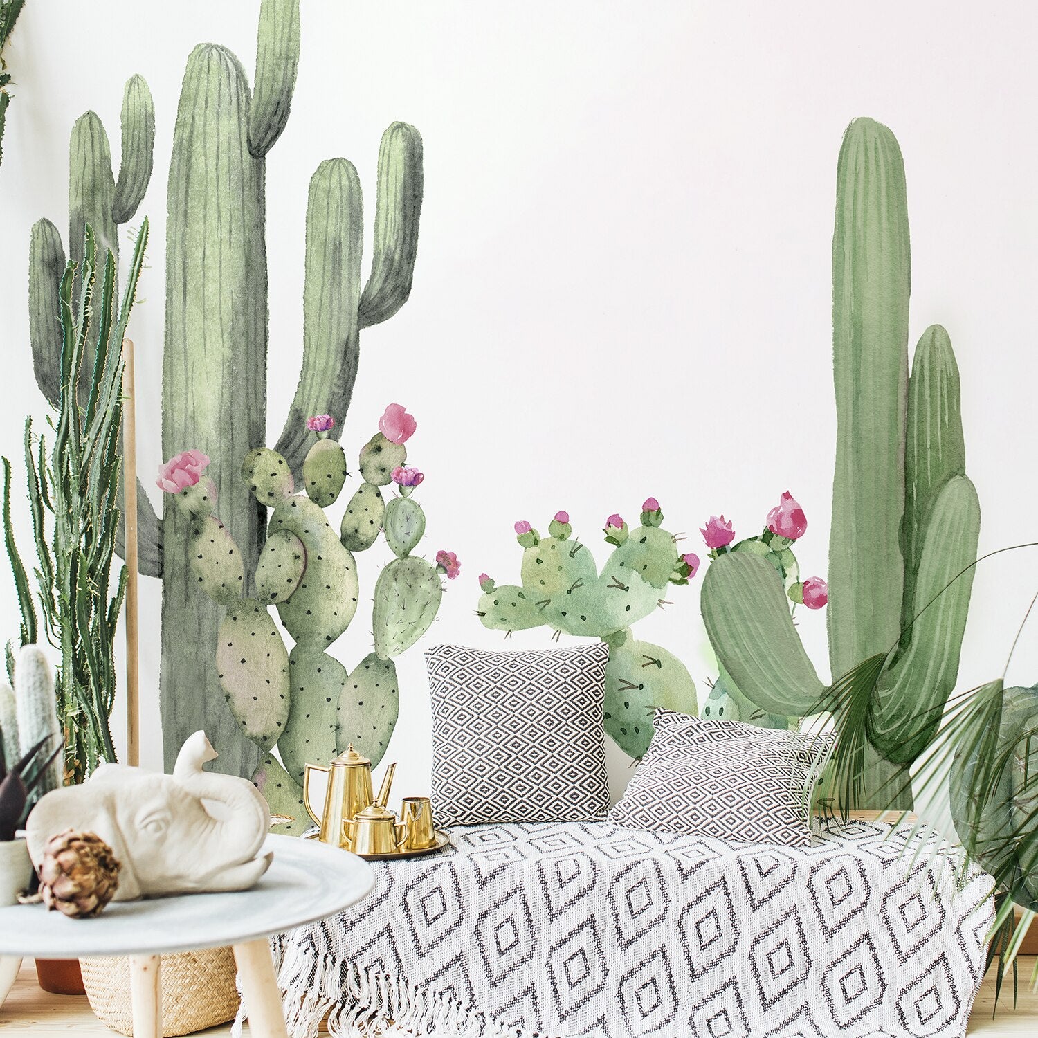 Nursery Wall Decal Large Cactuses