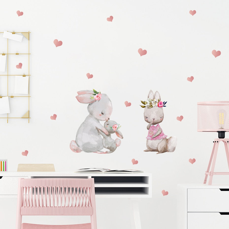 Nursery Wall Decals Cute Bunny