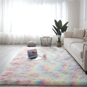 Monochromatic Fluffy Thick Area Rug