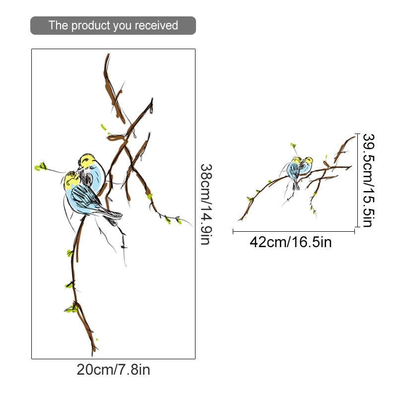 Wall Decals Birds Finch Sparrow