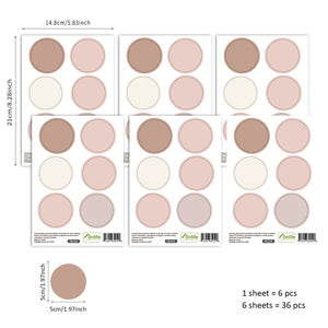 Pattern Wall Decals Polka Dot Styles