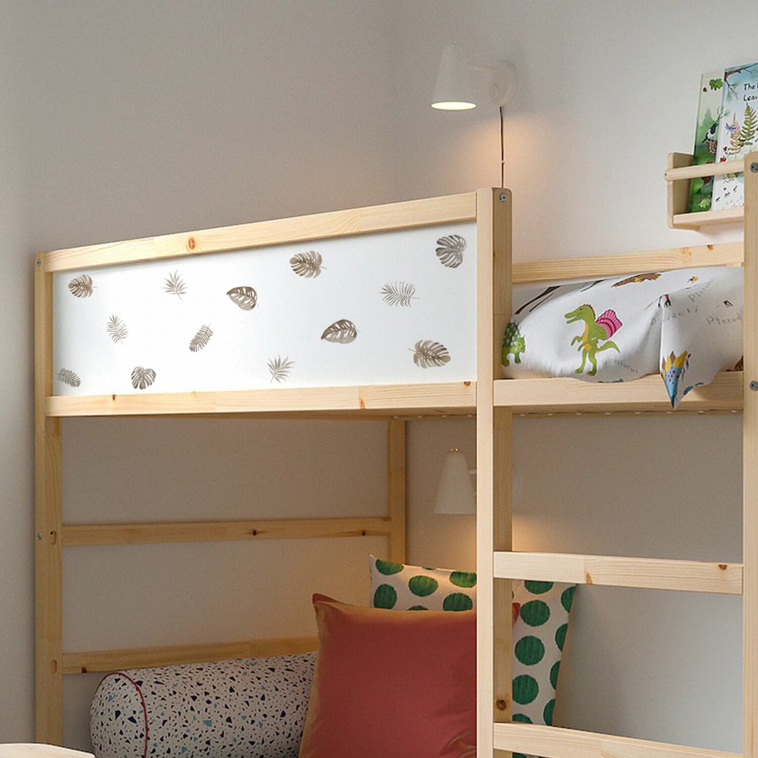 Floral Wall Decals Leaves And Feathers