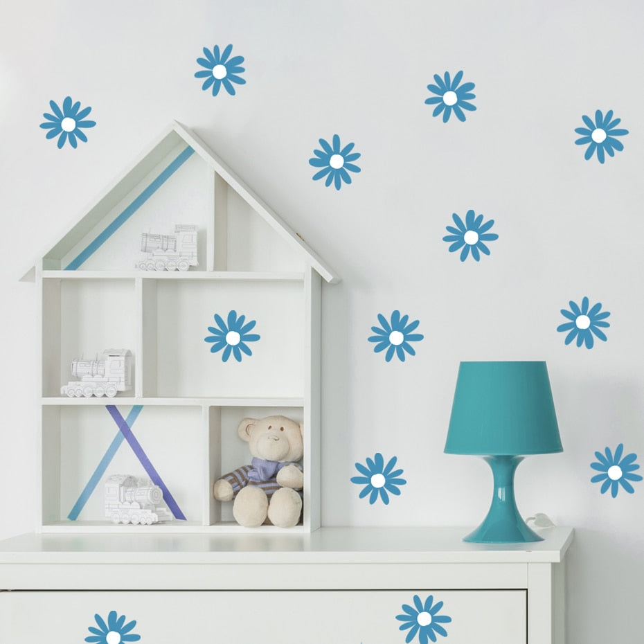 Cartoon Wall Decals Daisy Flower