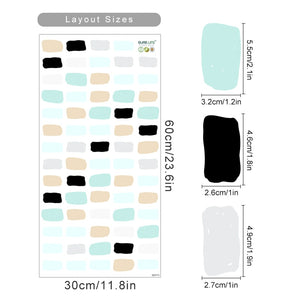 Abstract Irregular Squares Wall Decals
