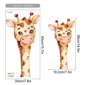 Cartoon Giraffe Animal Wall Decals