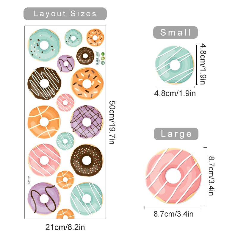 Cartoon Wall Decals Sweet Foods