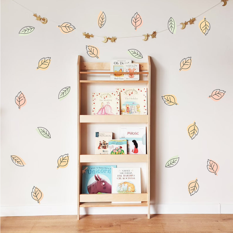 Nursery Wall Decals Leaves Watercolor