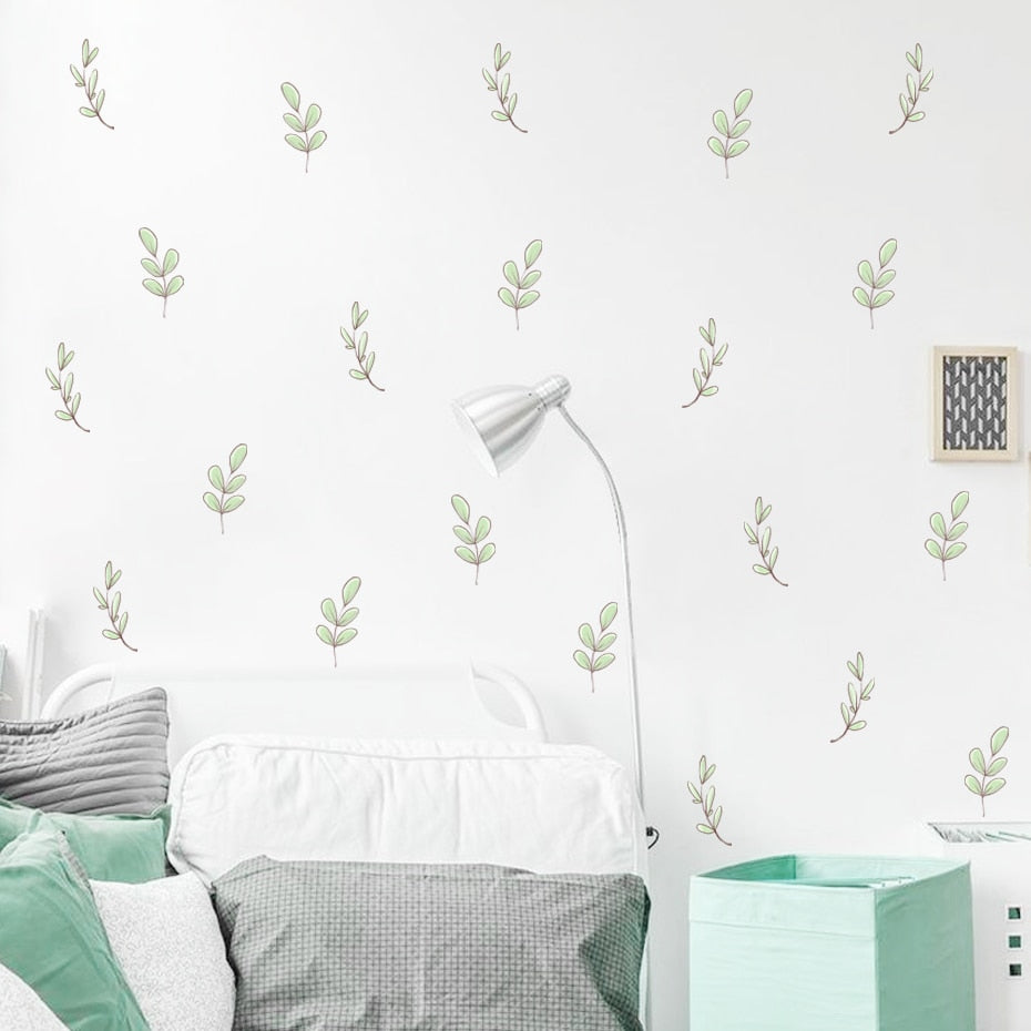Garden Leaves Pattern Wall Decals