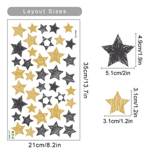 Boho Animals Height Chart Wall Decals