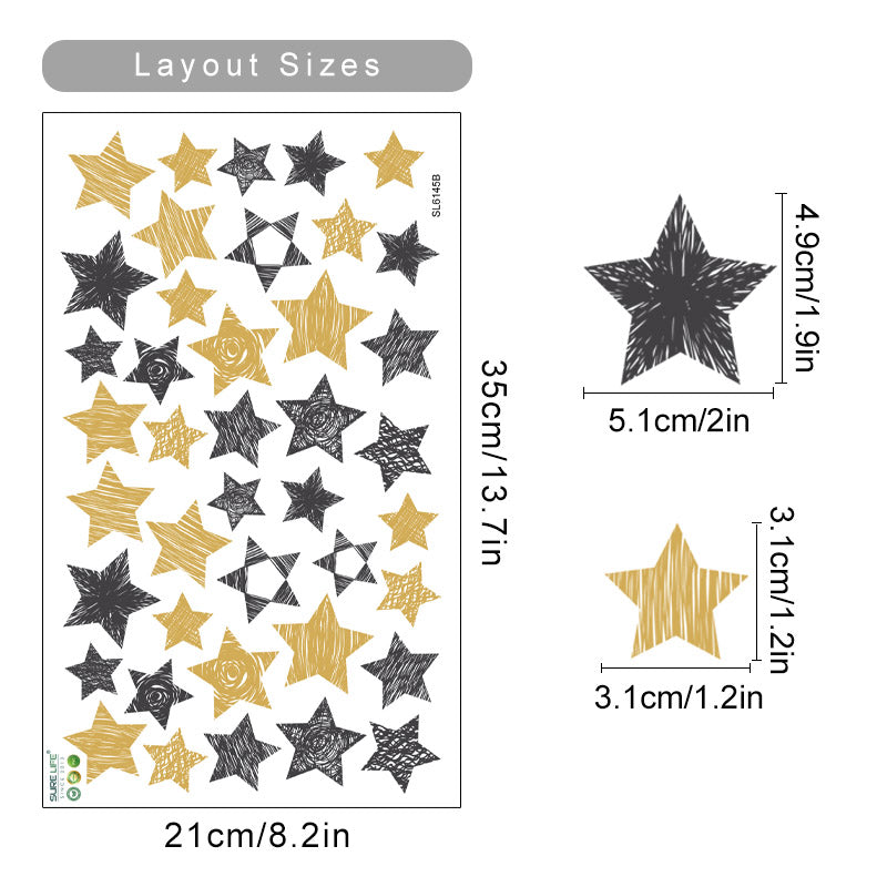 Boho Animals Height Chart Wall Decals