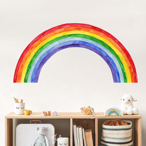 Nursery Wall Decal Large Colorful Rainbow