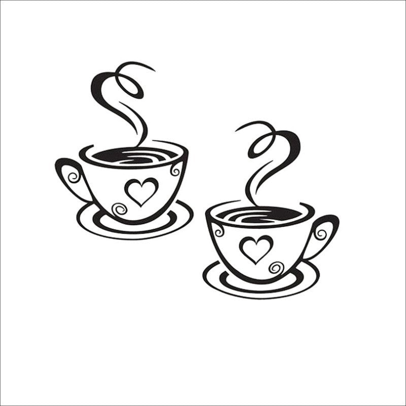 Wall Decals Coffee Cups