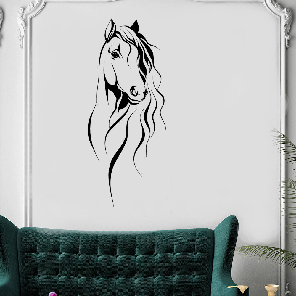 Cartoon Wall Decals Beautiful Horse