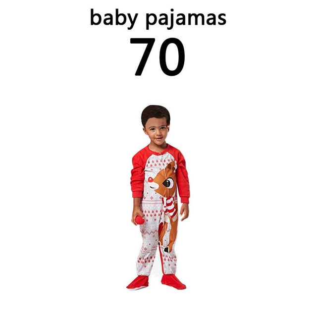 Matching Christmas Pajamas Family Set - Baby Deer
